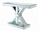 Coaster Lurlynn X-shaped Base Console Table Clear Mirror Model 950191